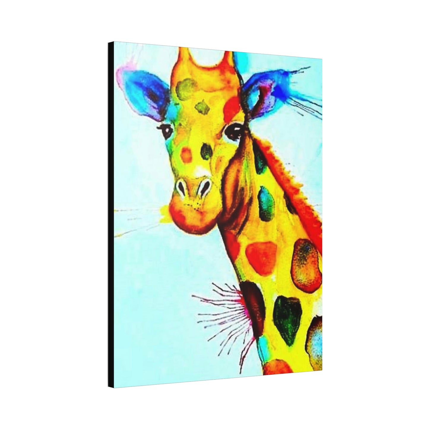 [Watercolor Giraffe] Canvas Stretched, 1.5''