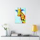 [Watercolor Giraffe] Canvas Stretched, 1.5''