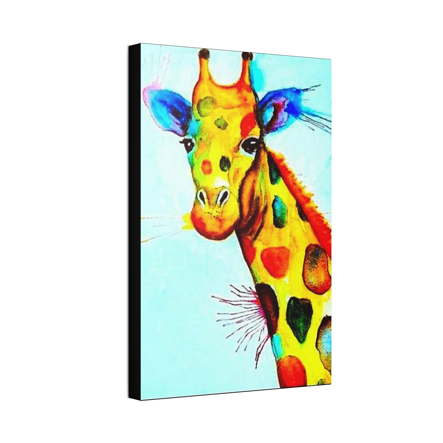 [Watercolor Giraffe] Canvas Stretched, 1.5''