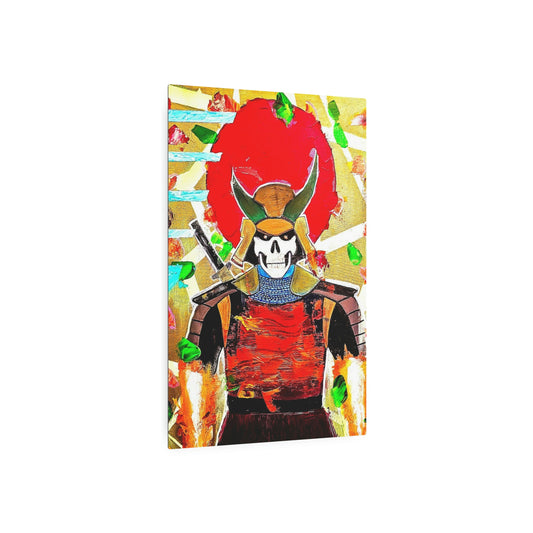 [Samurai Skull] Metal Art Sign