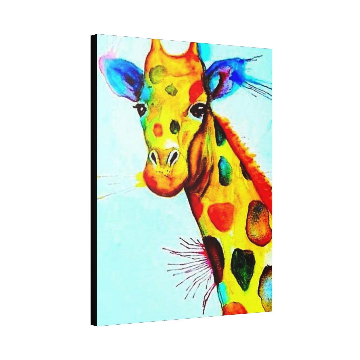 [Watercolor Giraffe] Canvas Stretched, 1.5''