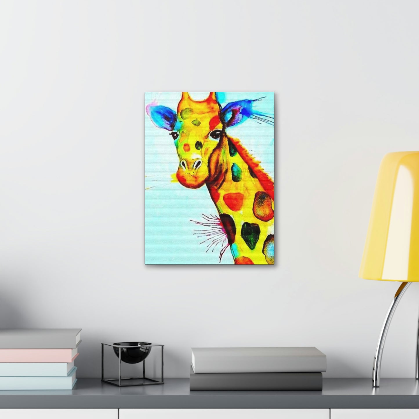 [Watercolor Giraffe] Canvas Stretched, 1.5''
