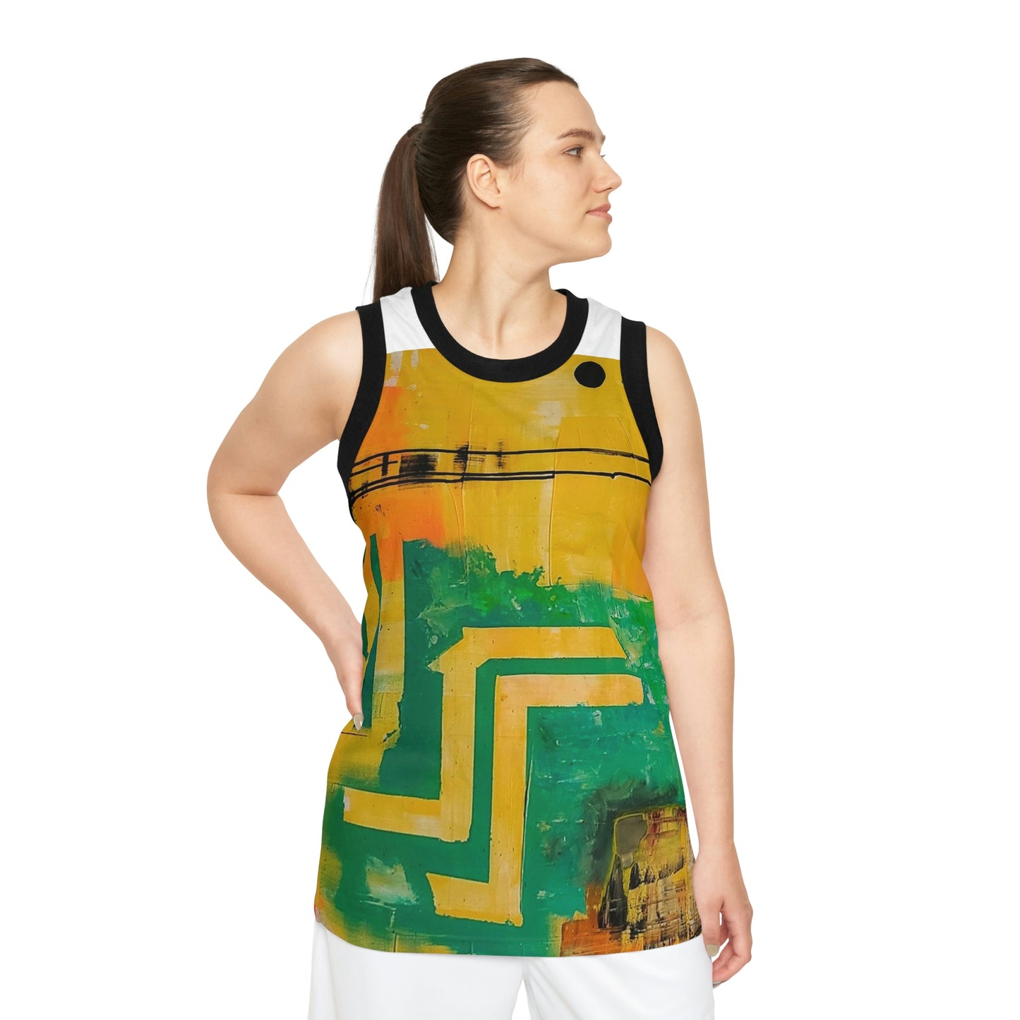 [Abstract World] Basketball Jersey (AOP)