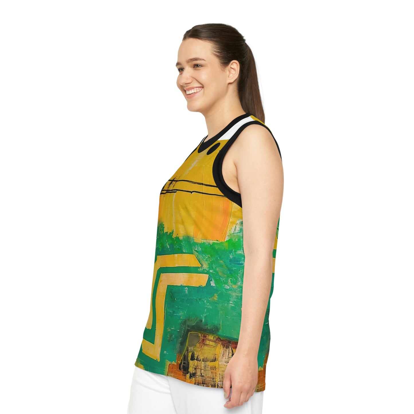 [Abstract World] Basketball Jersey (AOP)