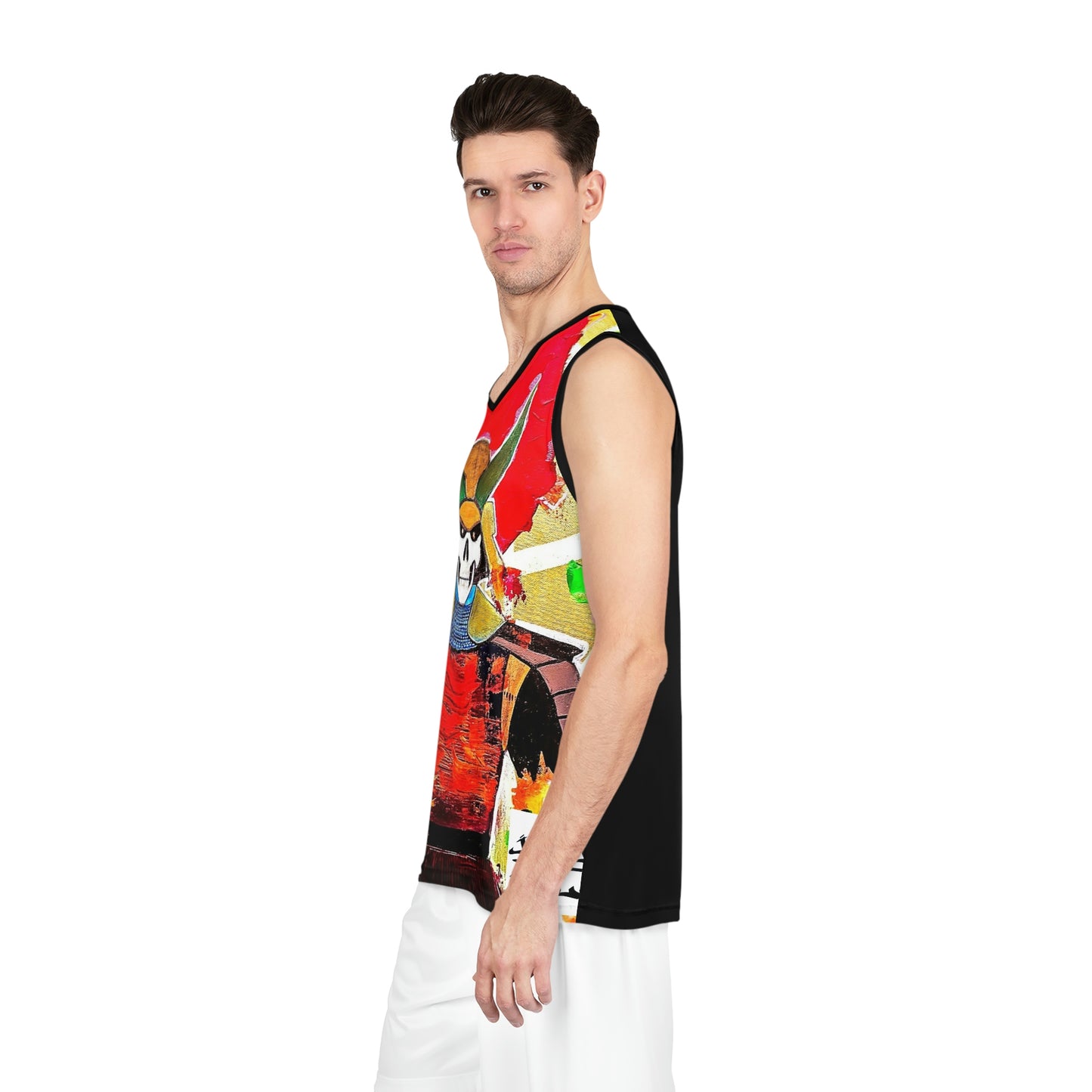 [Samurai Skull] Basketball Jersey (AOP)