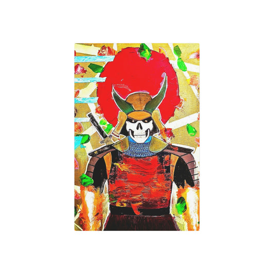 [Samurai Skull] Metal Art Sign