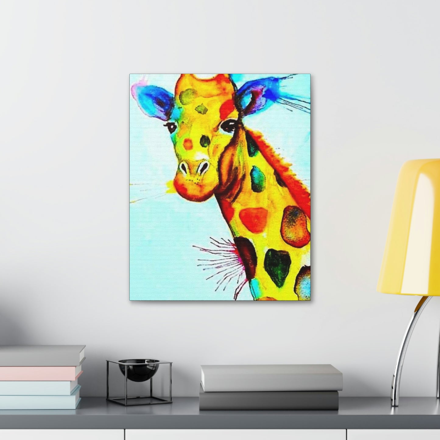 [Watercolor Giraffe] Canvas Stretched, 1.5''
