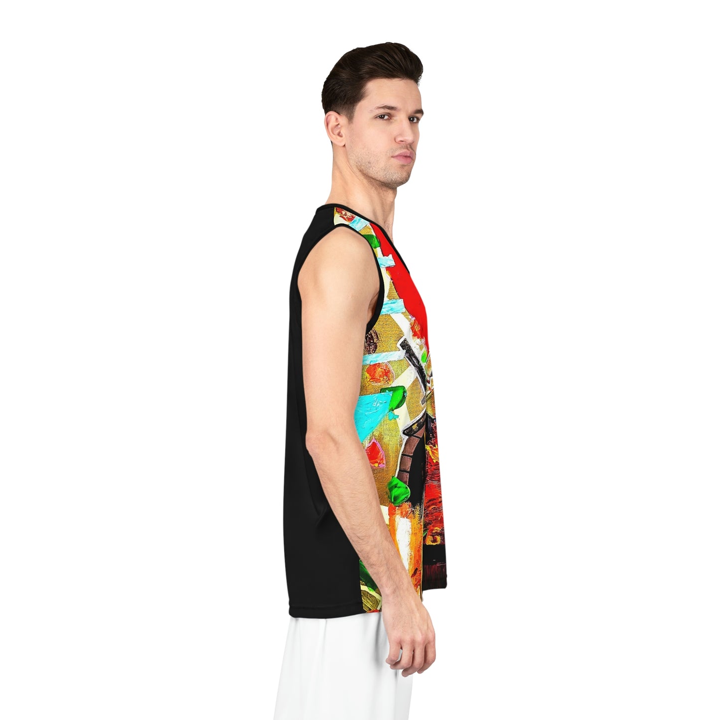 [Samurai Skull] Basketball Jersey (AOP)
