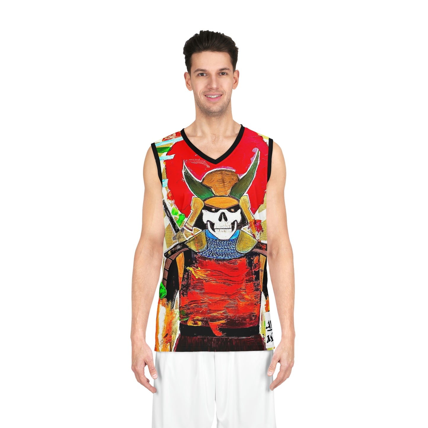 [Samurai Skull] Basketball Jersey (AOP)