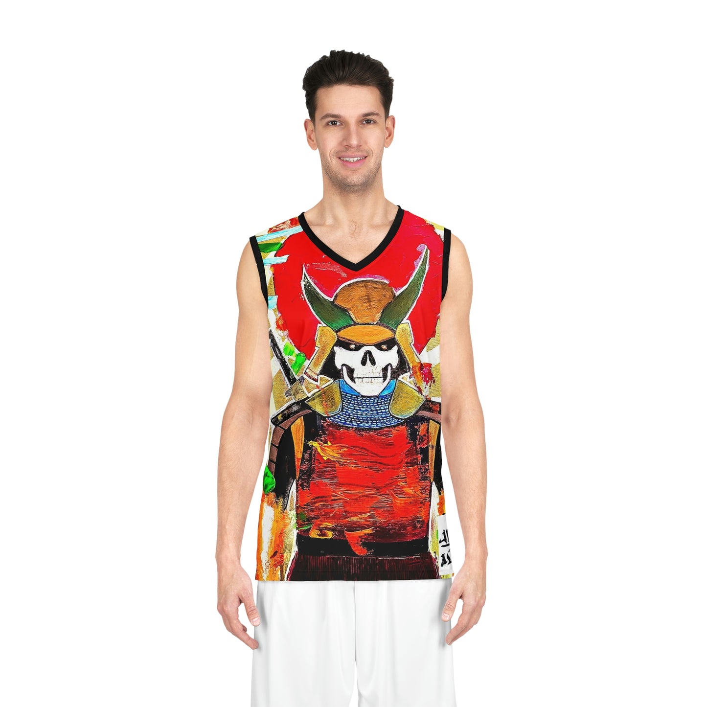 [Samurai Skull] Basketball Jersey (AOP)