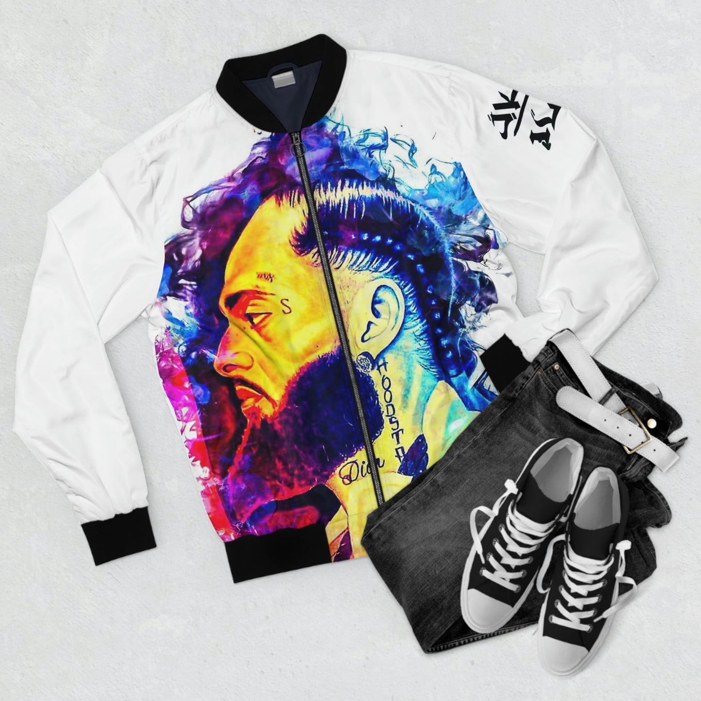 [Nip/smoke] Men's Bomber Jacket (AOP)